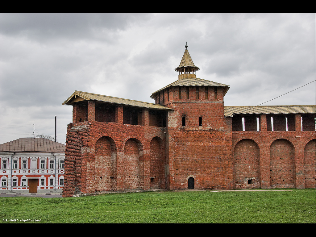The part of the wall of city kremlin